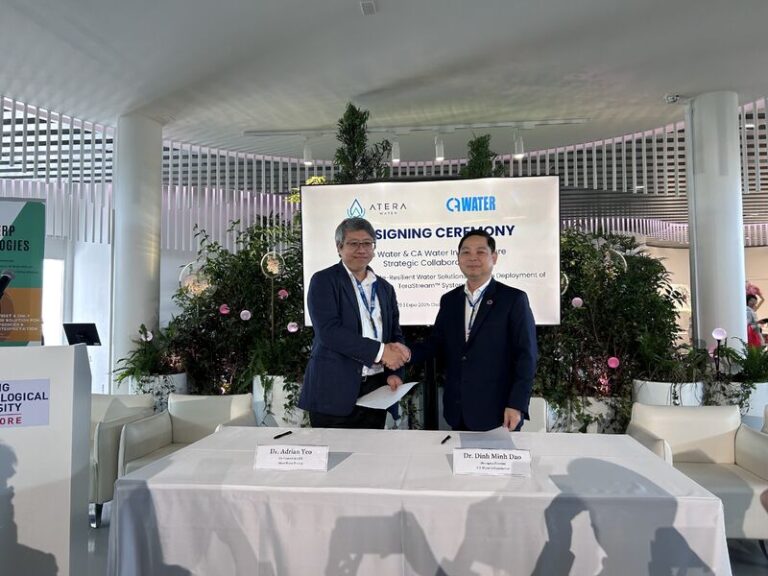 Atera Water Signs MOU with CA Water at World Expo 2025 to Scale TeraStream™ Deployment in Vietnam